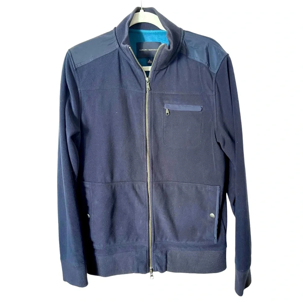 Banana Republic Men’s Full Zip Track Jacket‎ Sweatshirt Blue M